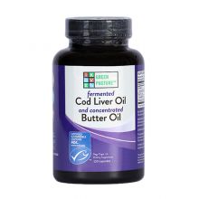 Cod Liver Oil (Fermented) with Butter Oil 120 caps Blue Ice
